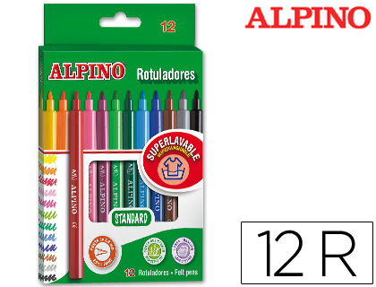 12 rotuladores Alpino